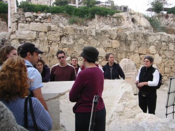 At the Southern Wall Excavations