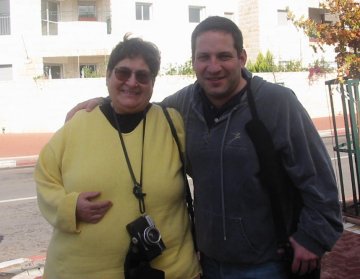 David Novak with his mother Bell Rita