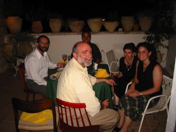 HUC President Rabbi David Ellenson with students and guests who were in Jerusalem for the elective summer ulpan 