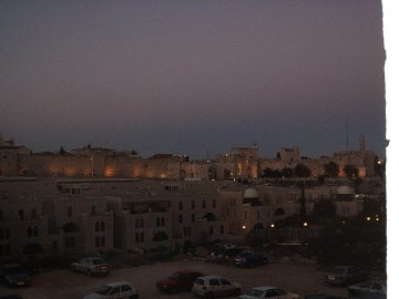 Jerusalem's Old City at night