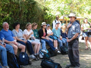 Natan in front -- Paul, Stephanie, Teri, Melissa, Elana, Rabbi Margie Meyer, Deb, Jon, Erica, and Kim