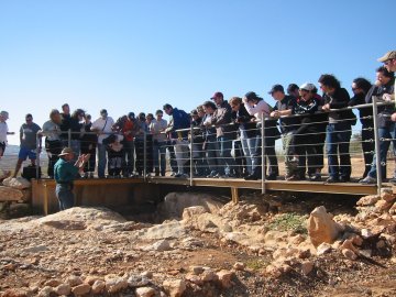 Tzippori -- looking into an ancient aquaduct