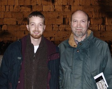 Ross Wolman at the Kotel with his Father